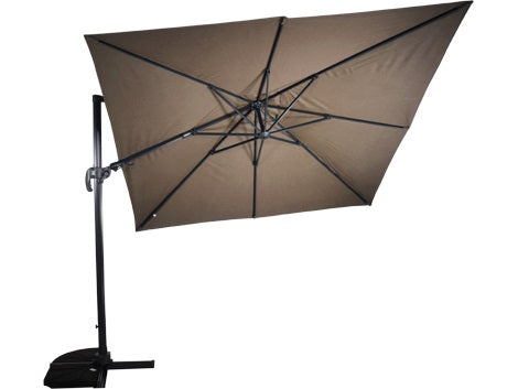 Lesli Living push-up parasol VirgoFlex - taupe - 300x300cm