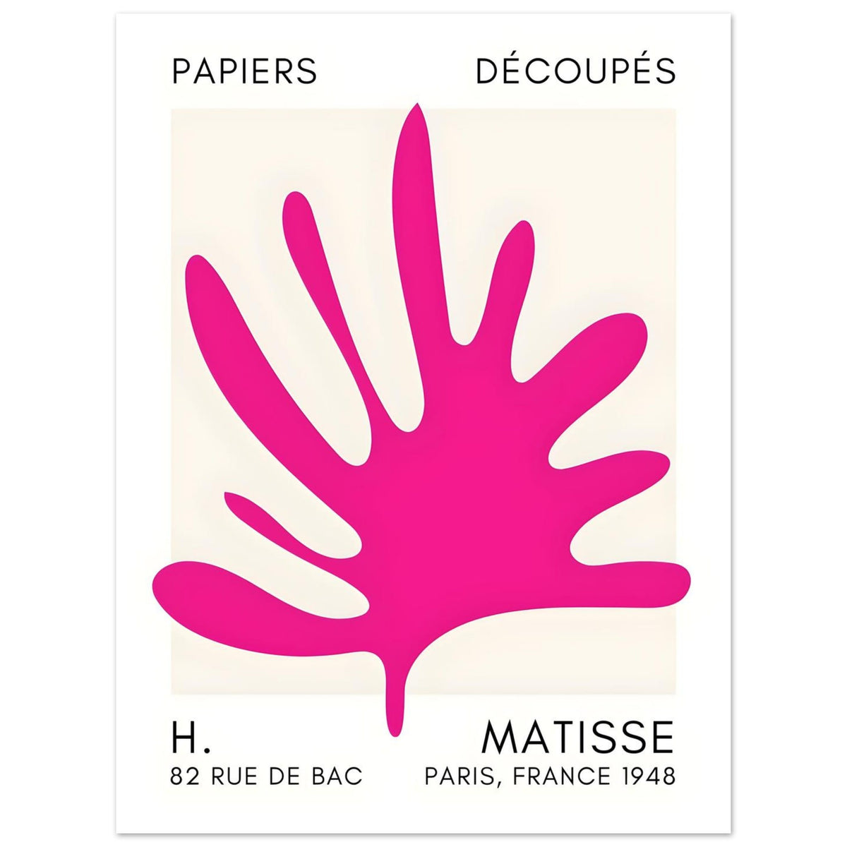 Artfulprints Poster Matisse – Coral drift pink  - 30x40 cm - Roze