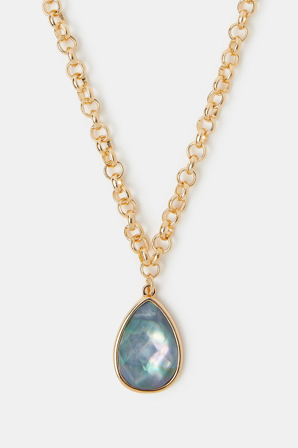 Accessorize Jewel Teardrop Pendant Necklace