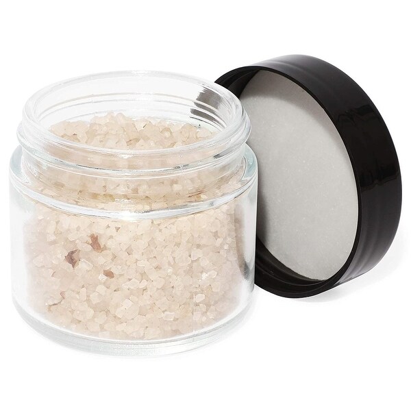 2 oz Clear Glass Jars with Lids 24 Pack for Cosmetic, Powders and Ointments