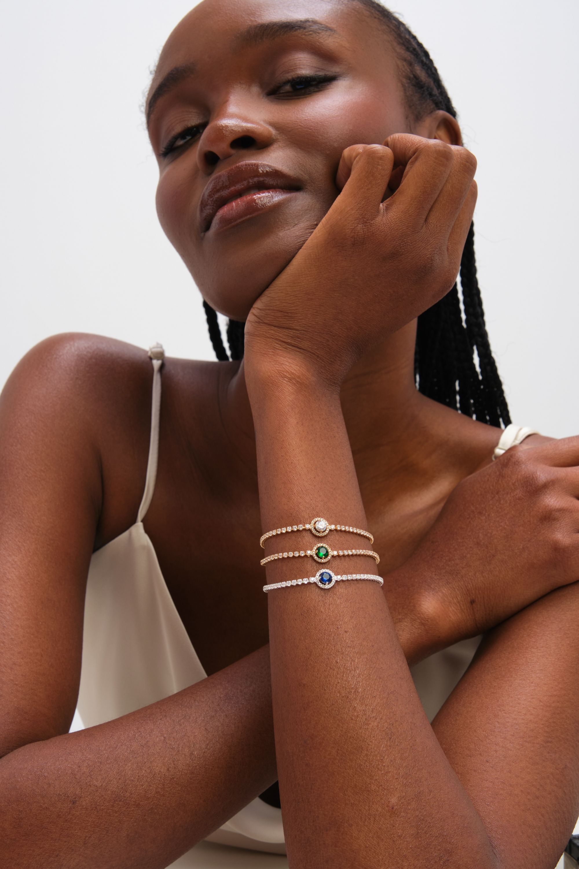 Jon Richard Gold Plated and Crystal Stone Bracelet