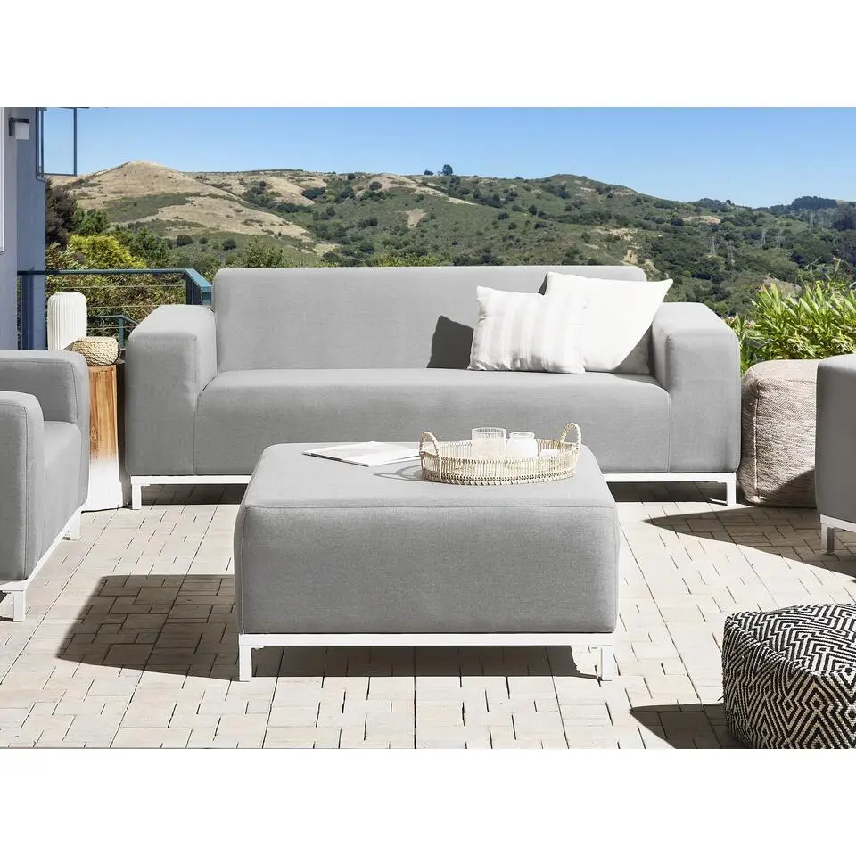 ROVIGO - Loungebank - Lichtgrijs - Polyester