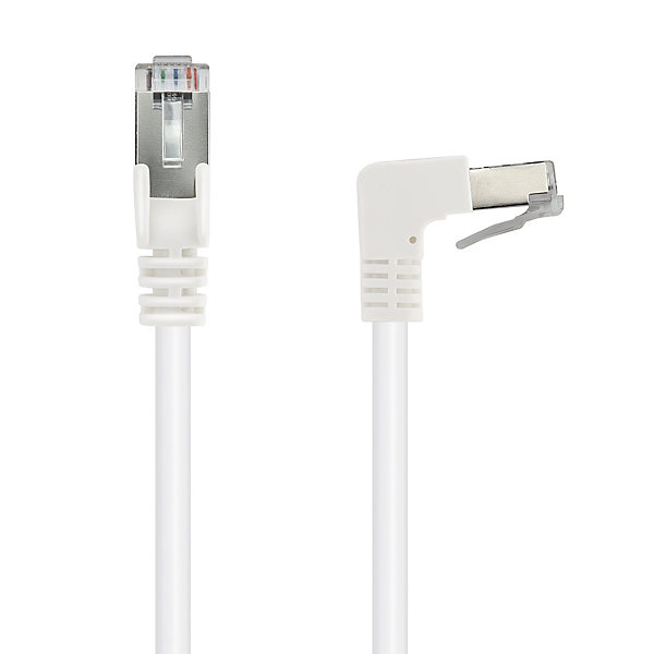Câble Ethernet RJ45 CAT 6a mâle/mâle coudé - FTP 5 m - Metronic 395528