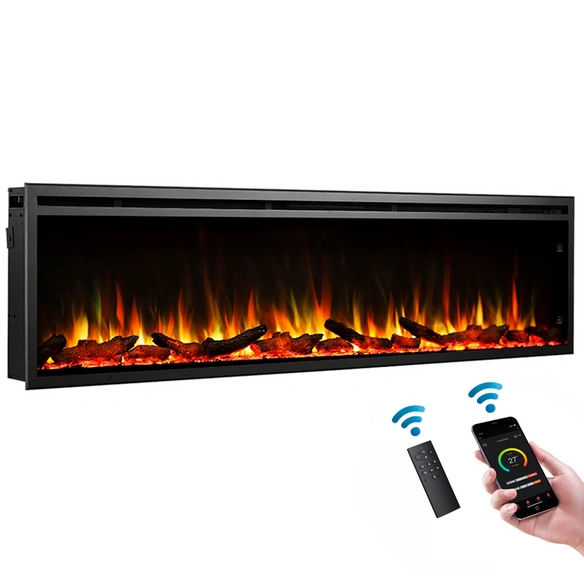 Elektrokamin, »AT-72«, 1500 W, 183x14,6x48 cm, schwarz