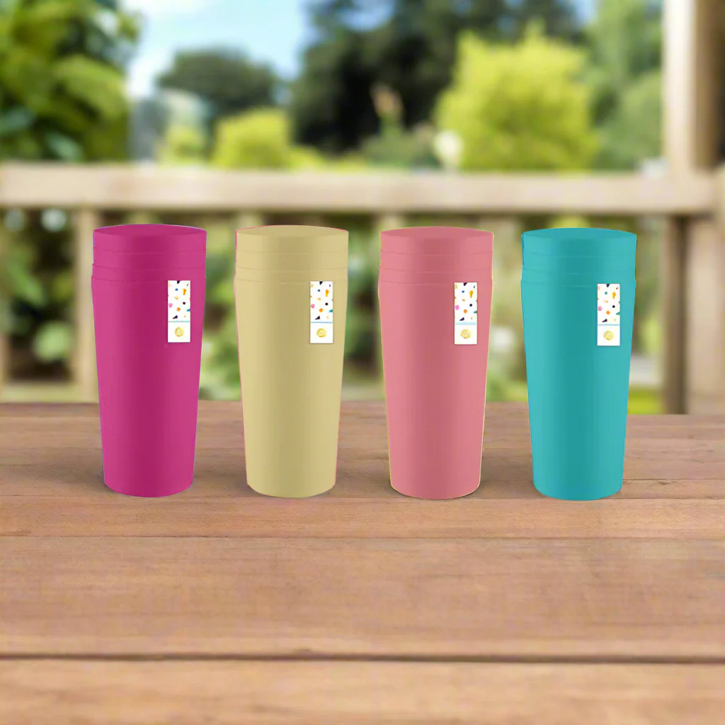 Summer Days Soft Touch Cups 4 Pack