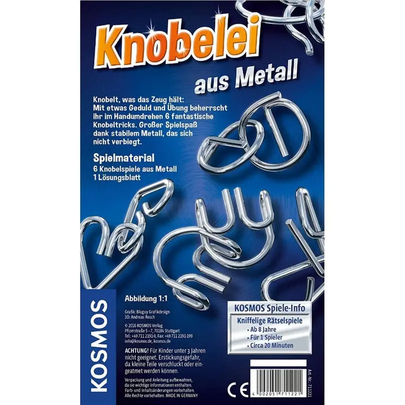 Geschicklichkeitsspiel 6er-Set Spiele