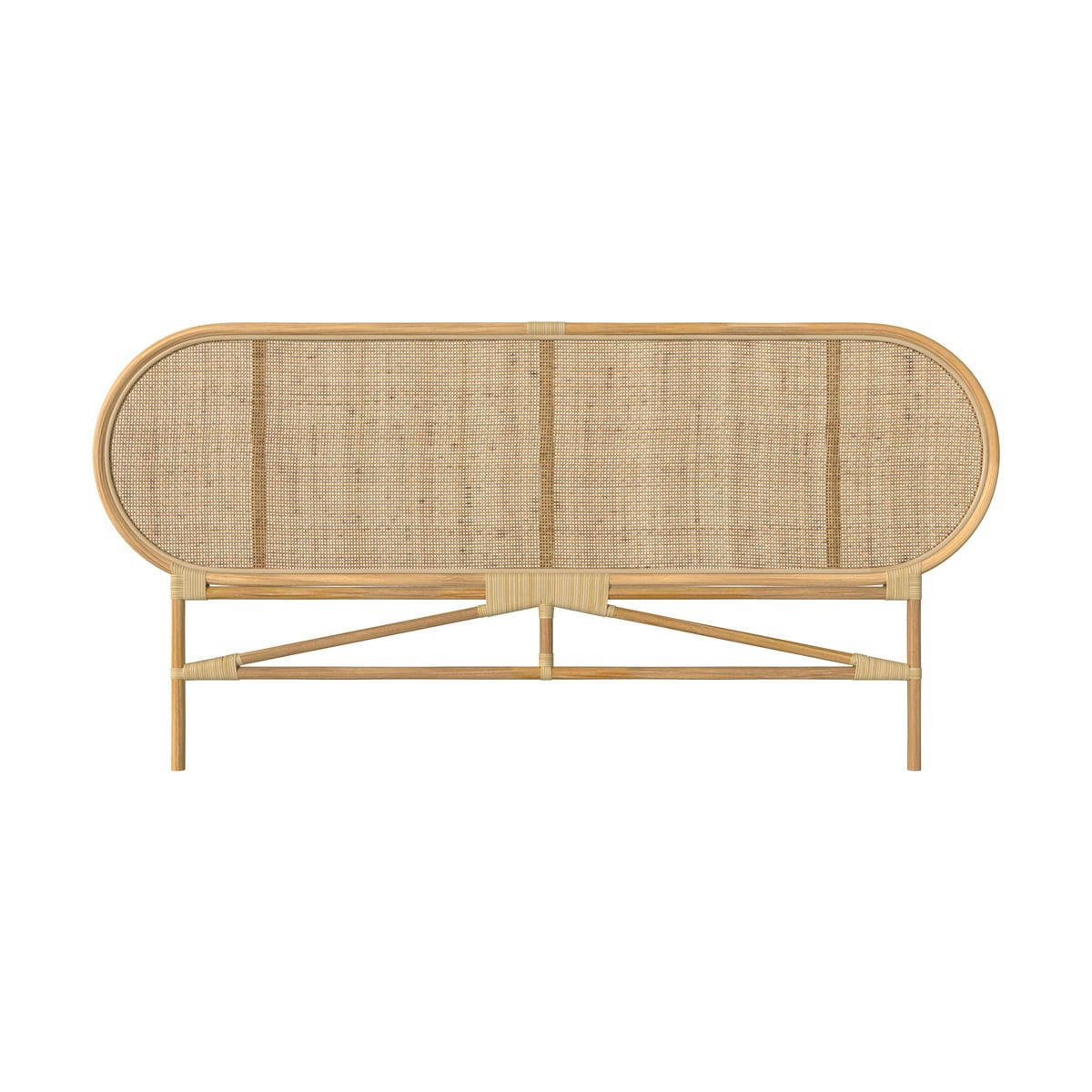 NAVAHINO - Tête de lit en rotin naturel 160 cm