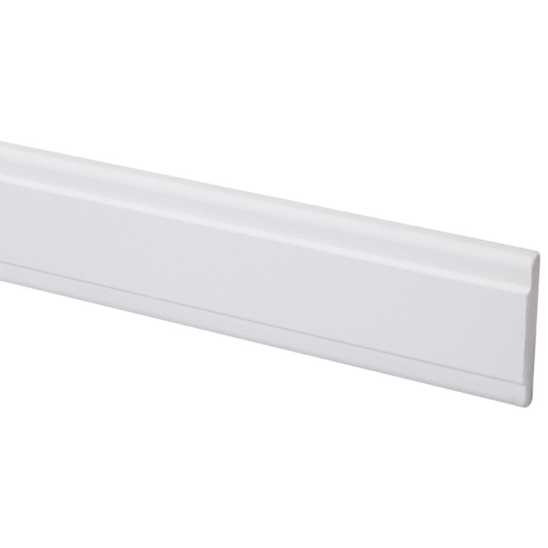 Chambranle en MDF blanc 270 x 6,8 x 1,2 cm