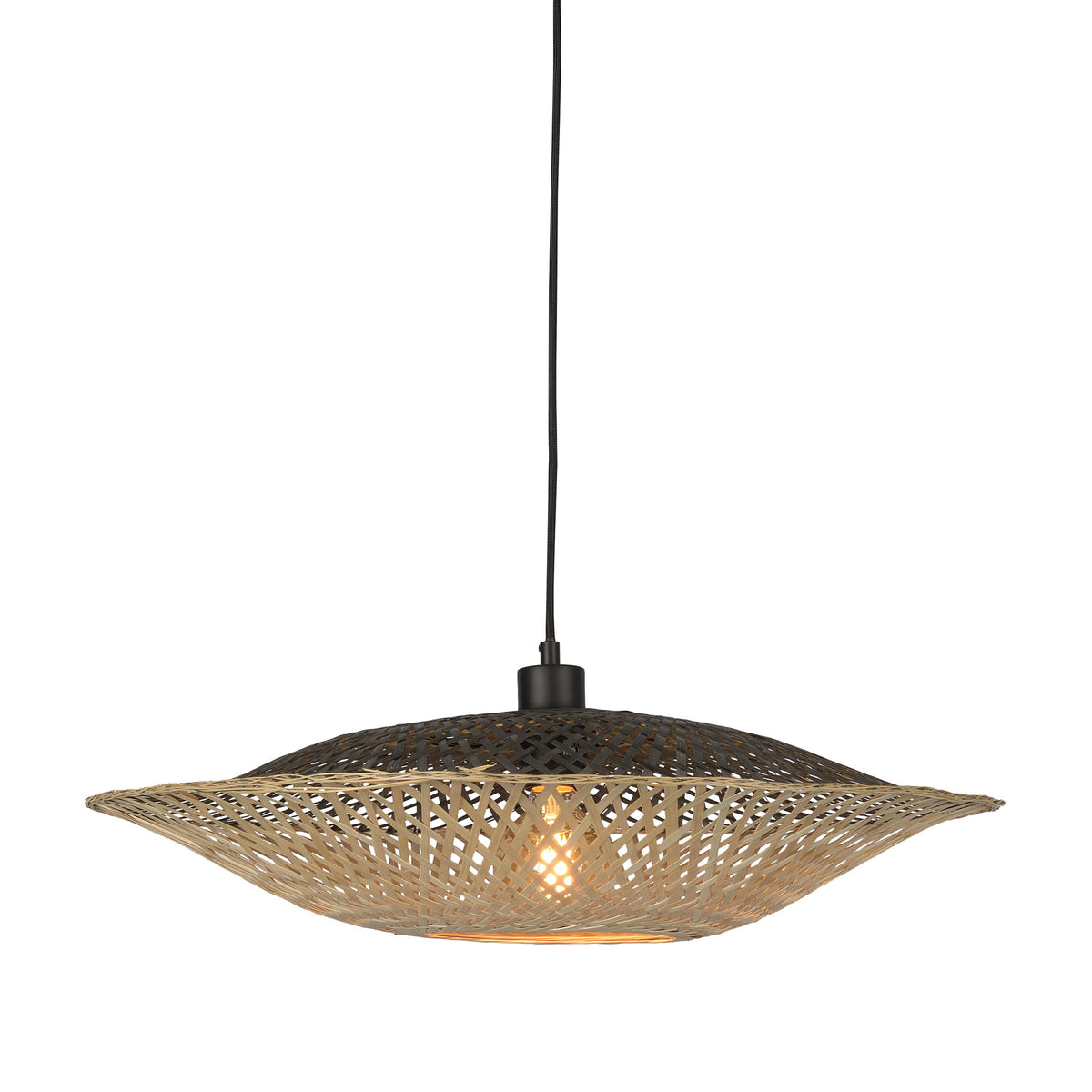 GOOD&MOJO hanglamp Kalimantan - bruin - Ø60cm