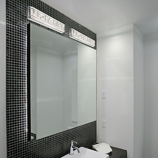 Elstead Zolon - Grande Applique Murale LED Salle de Bains Chrome IP44