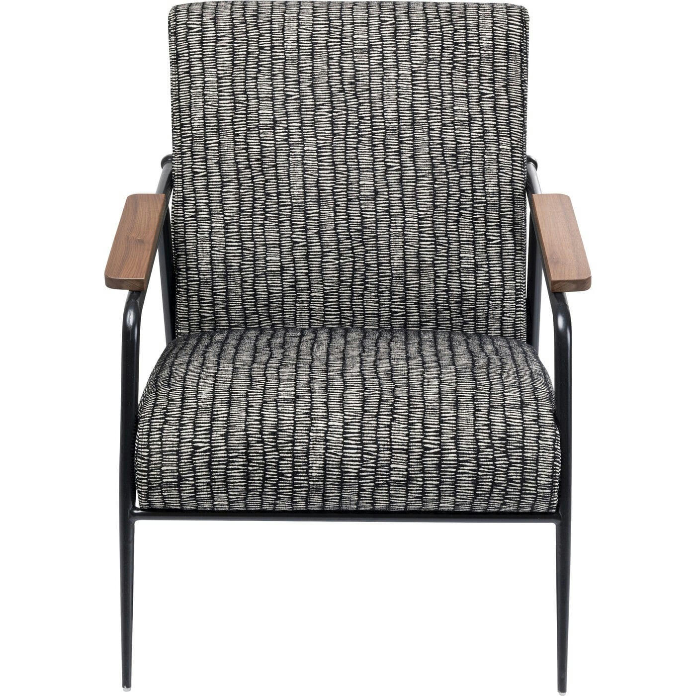REMO - Fauteuil gris, noir et acier