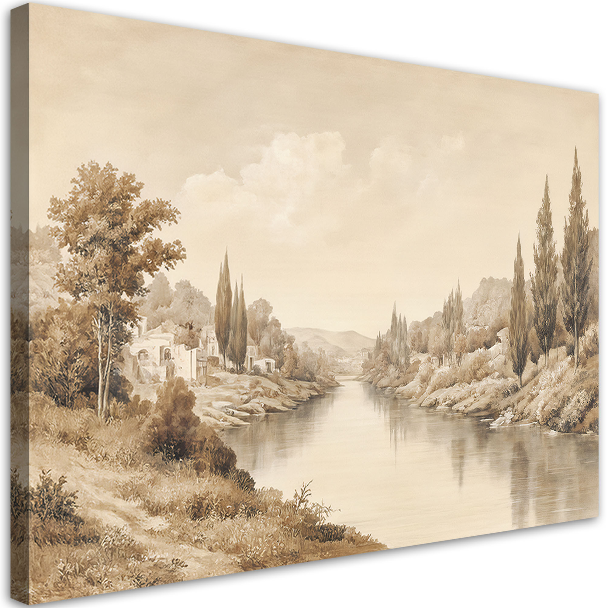 Feeby Obraz na płótnie, Sepia Krajobraz Natura 60x40