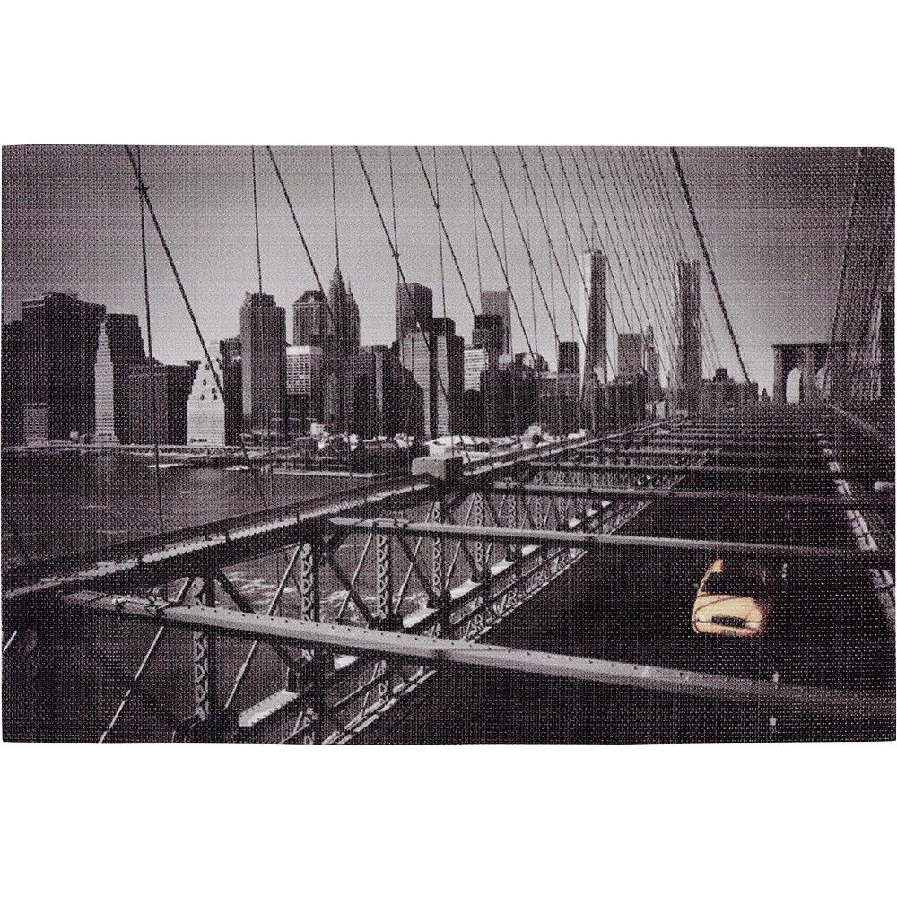 Set de table rectangulaire textilène imprimé taxi New York