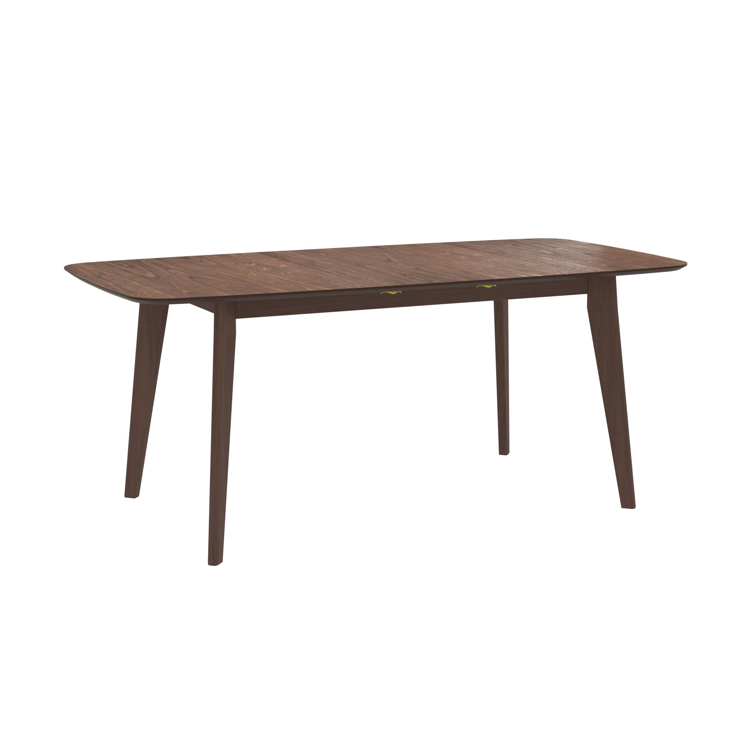 OMAN - Table rectangulaire 4/6 personnes extensible en bois foncé 150/180 cm