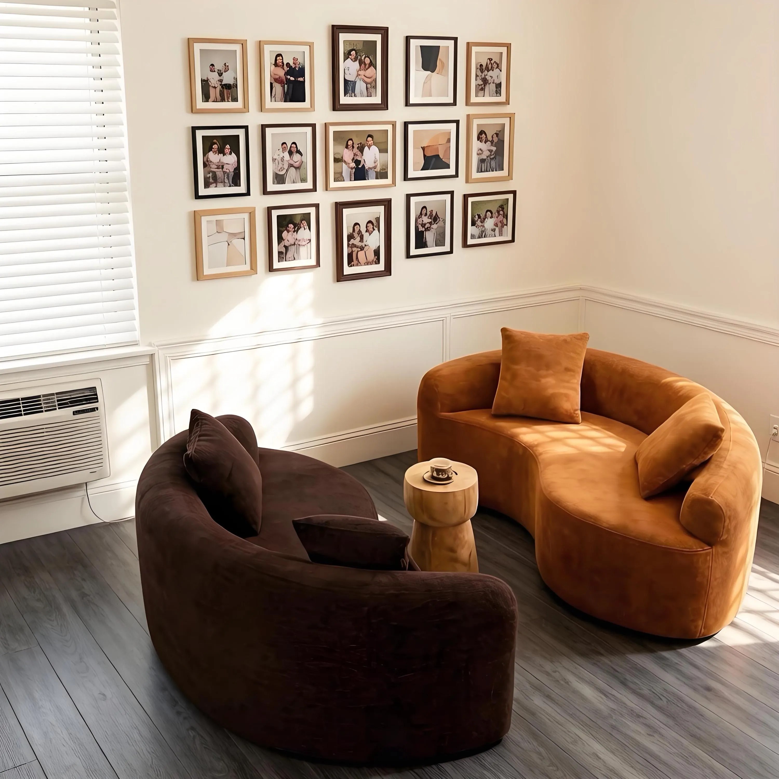 Modular S-Curved Chenille Sectional Sofa | Small Spaces Cloud Couch