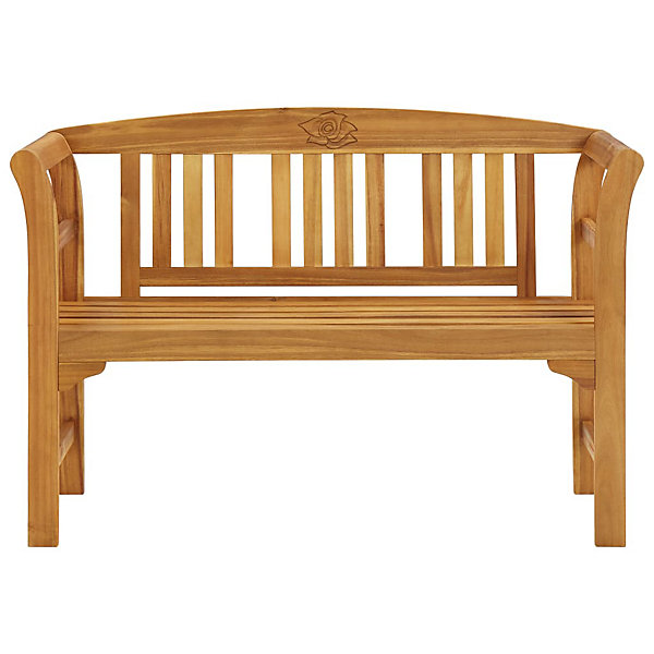 Banc de jardin meuble de patio bois Helloshop26