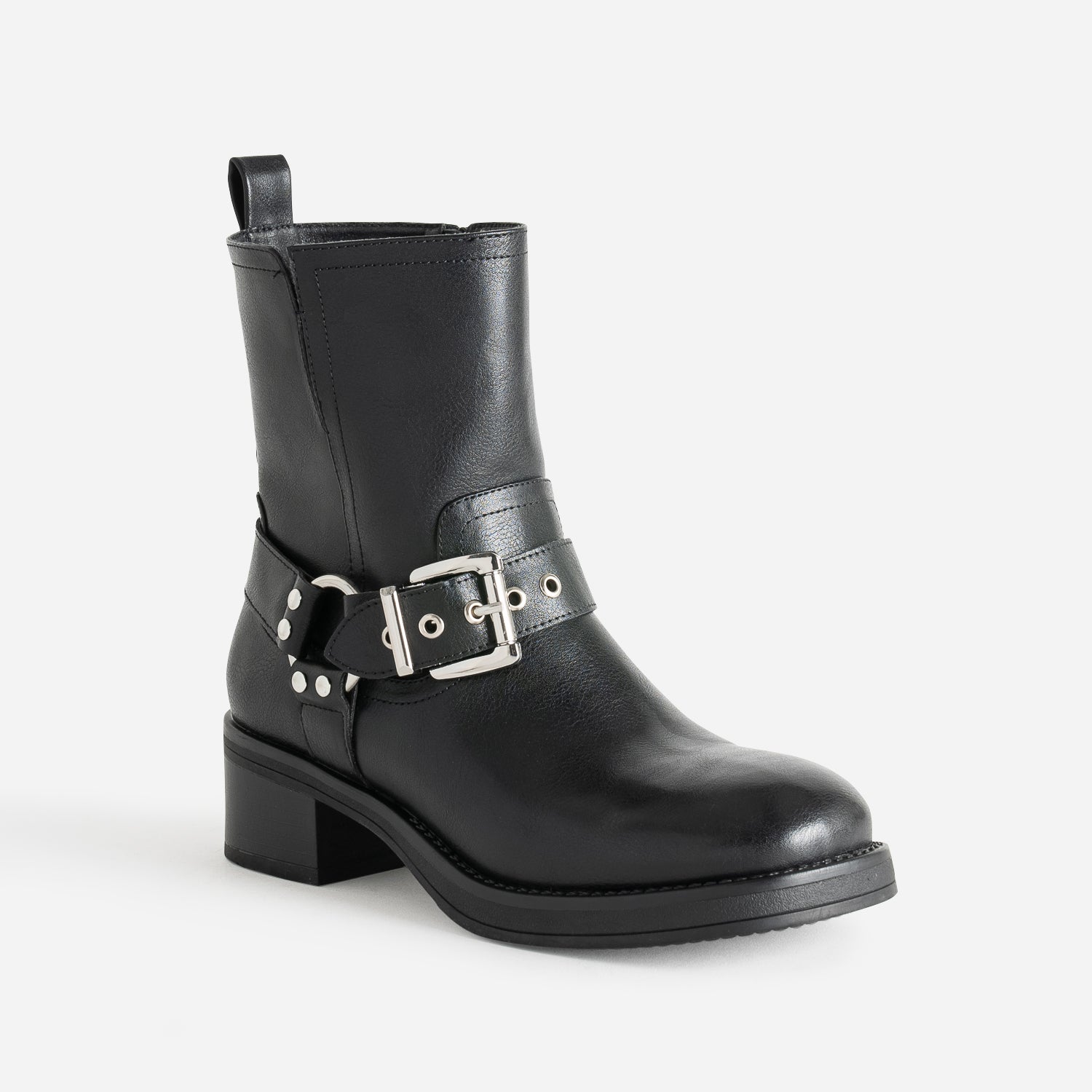 Boots TEXTO noir esprit motard