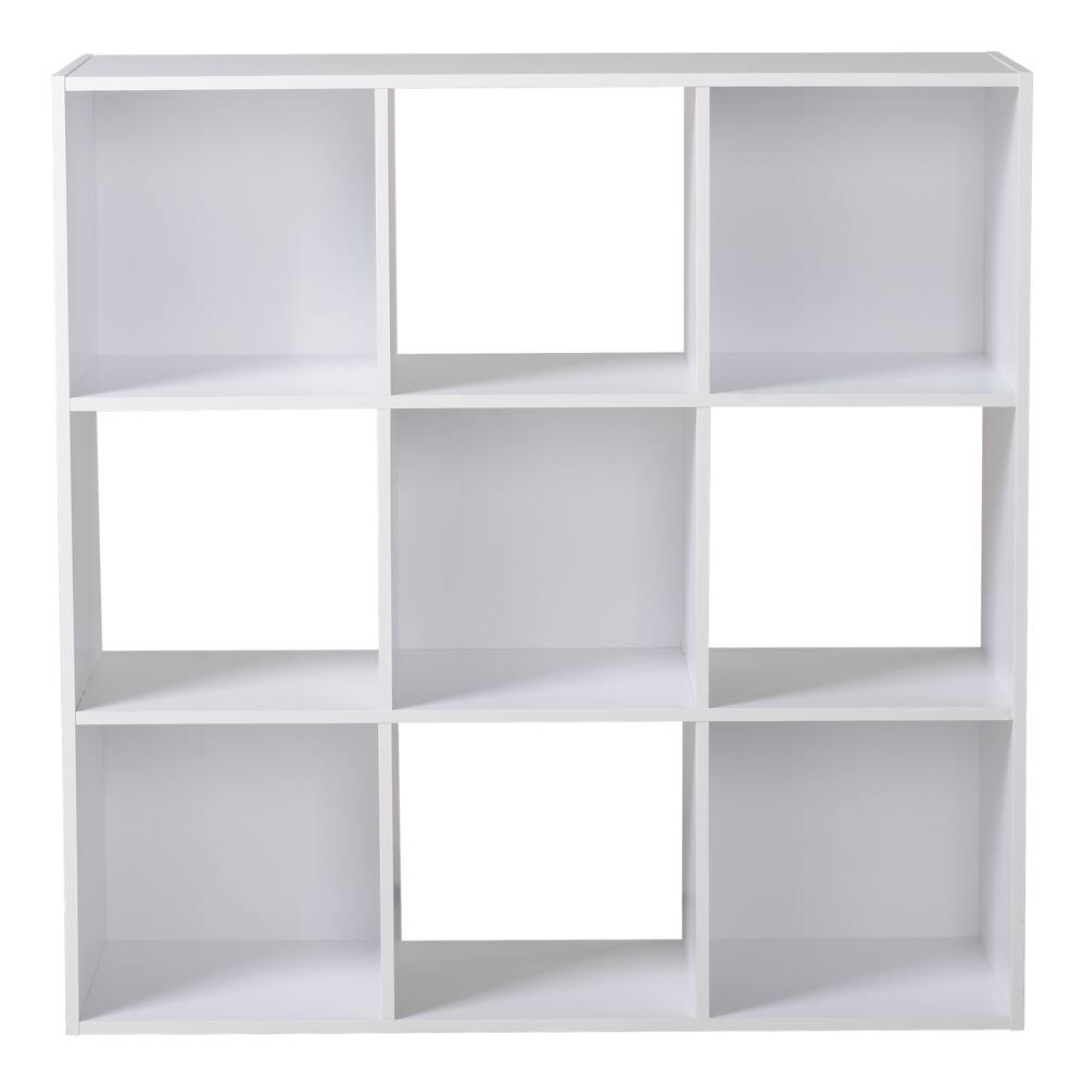 For Living  9-Cube Storage Organizer,  Bookcase/Bookshelf, White