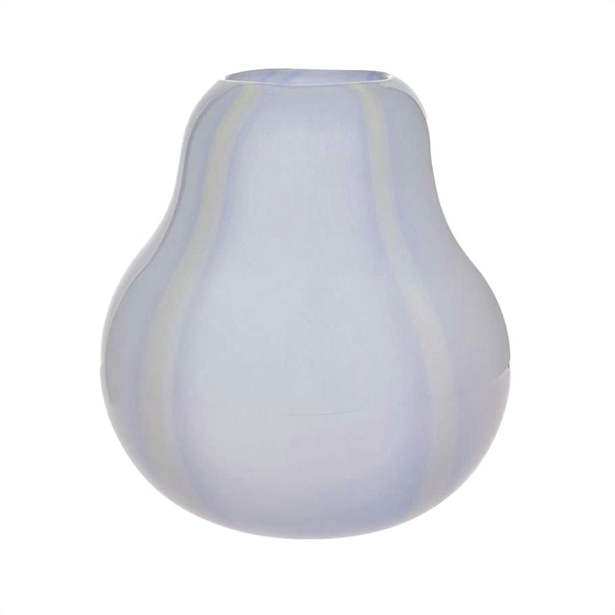KOJO - Vase bleu en verre Ø24,5xH25cm