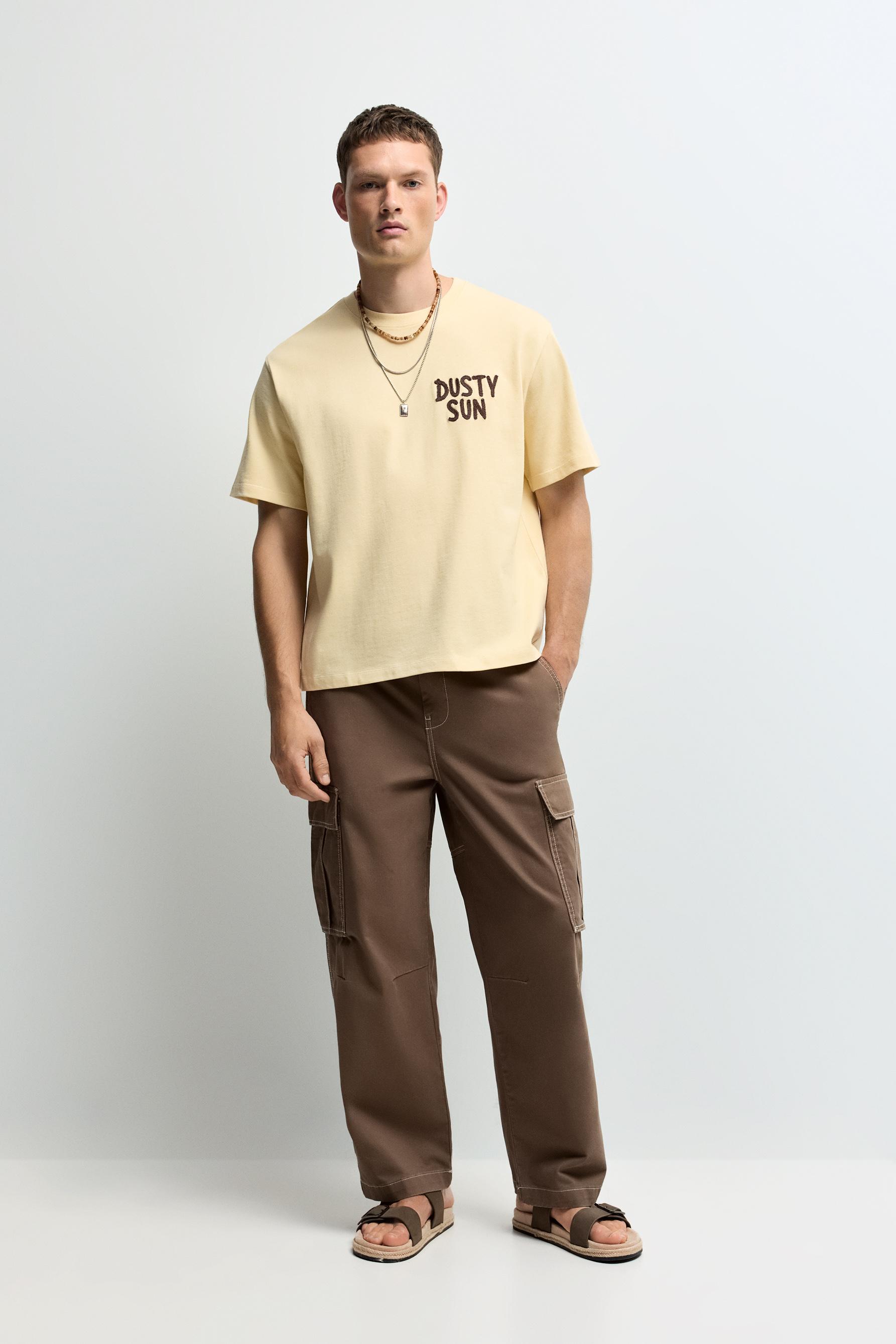Camiseta bordado texto
