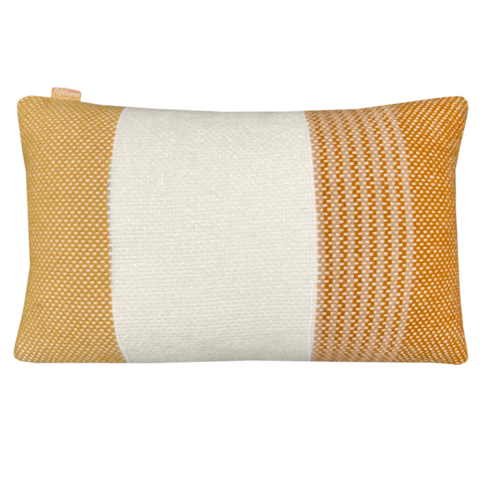 Malagoon Festivity Wool Sierkussen 60 x 35 - Yellow