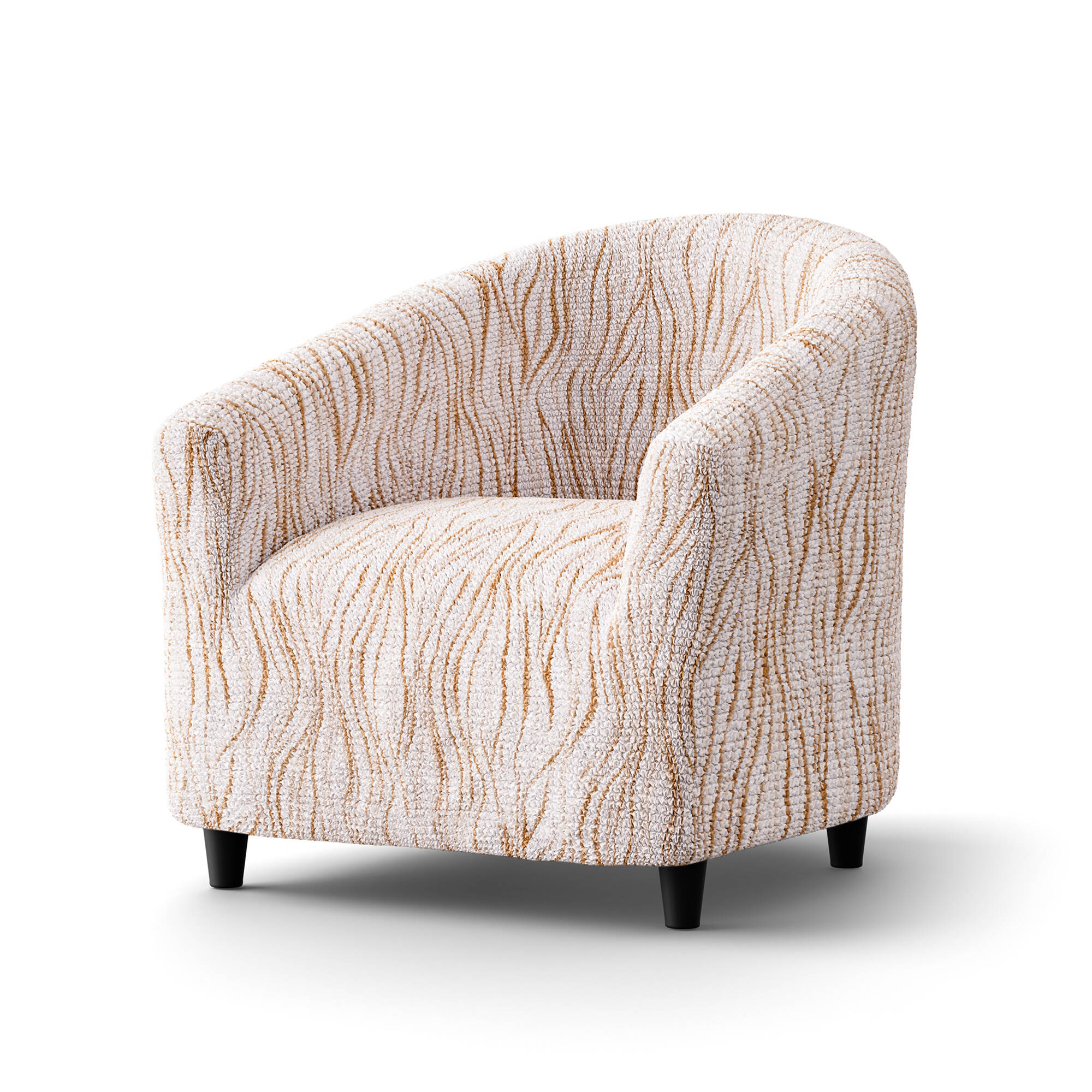 Housse microfibre bi-extensible imprimé vague spéciale fauteuil cabriolet