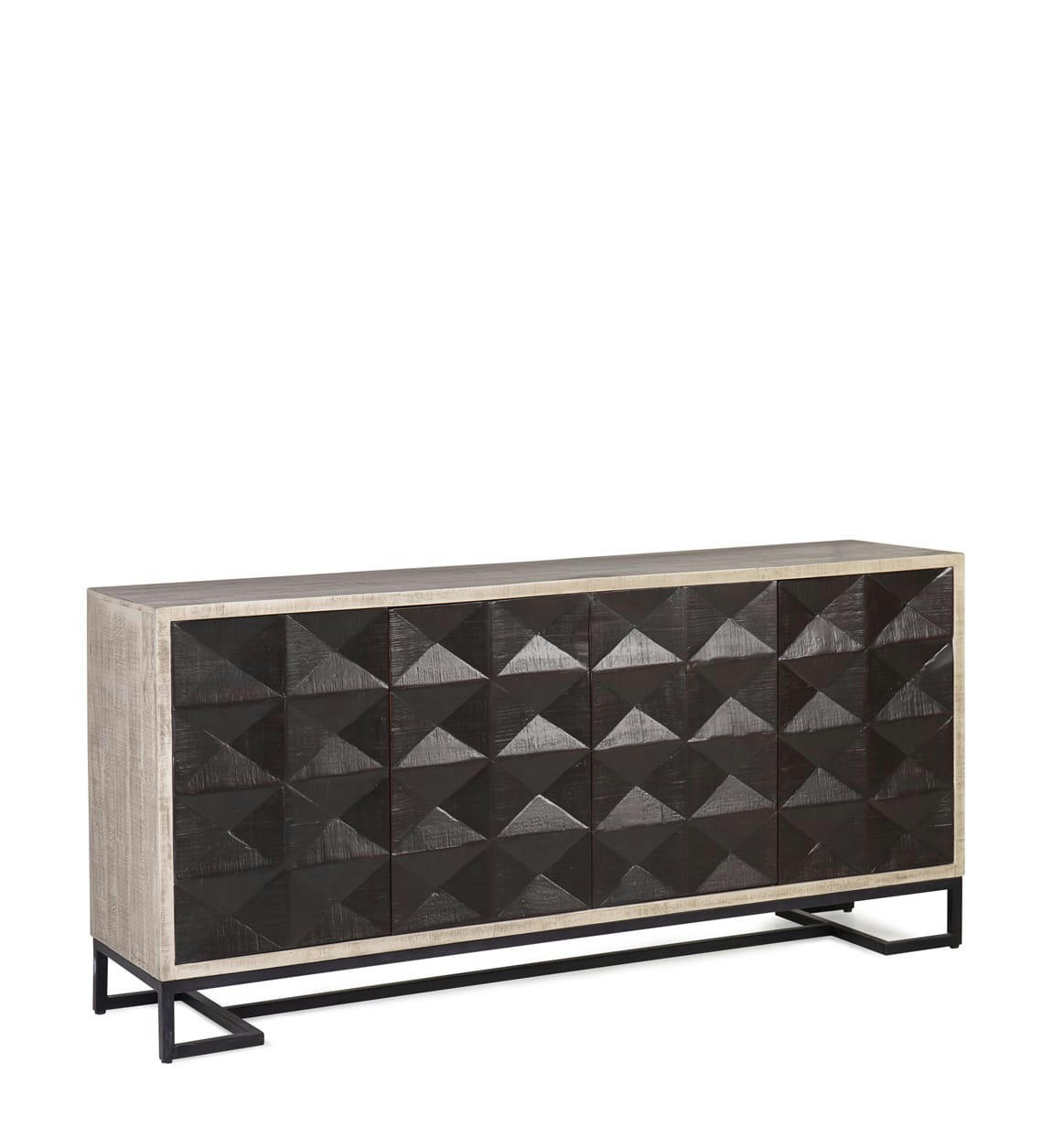GATSBY - Buffet en bois d'acacia noire L 183 cm