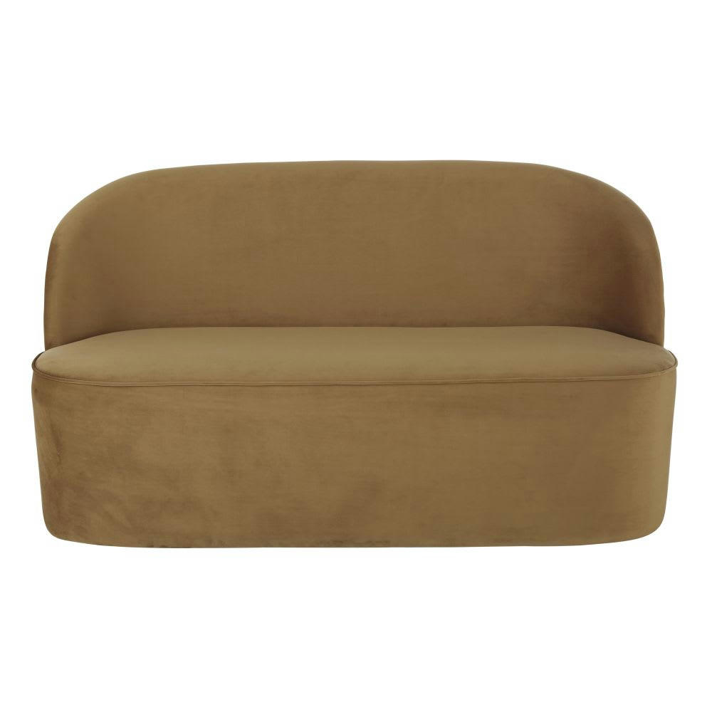 Blackhill Business - Banquette professionnelle 2/3 places en velours ocre