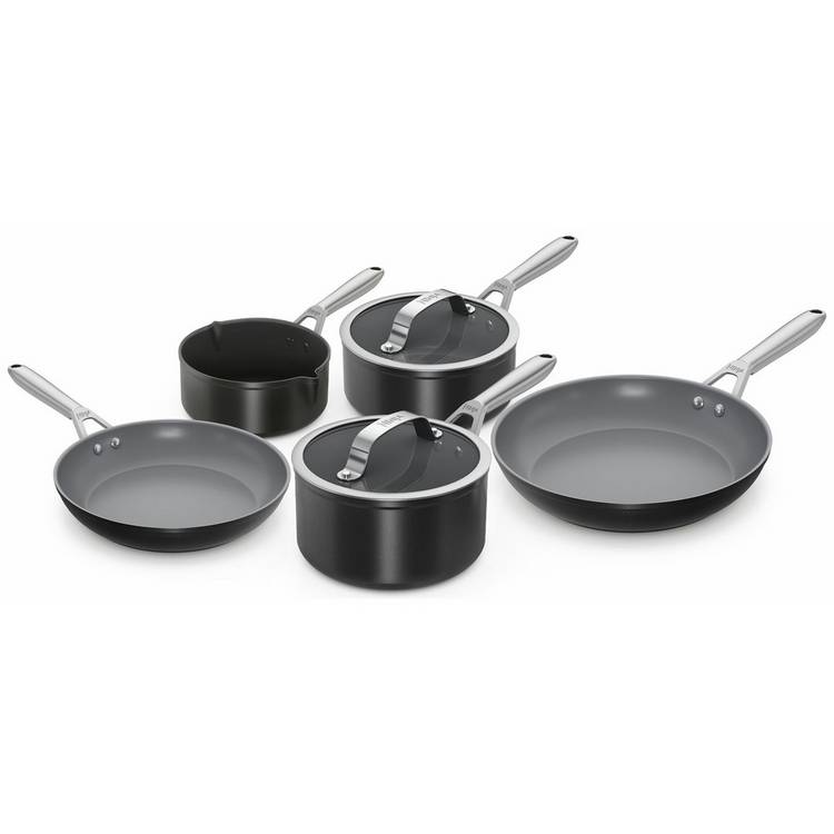 Ninja Ceramic Pro 5 Piece Aluminium Pan Set - Black