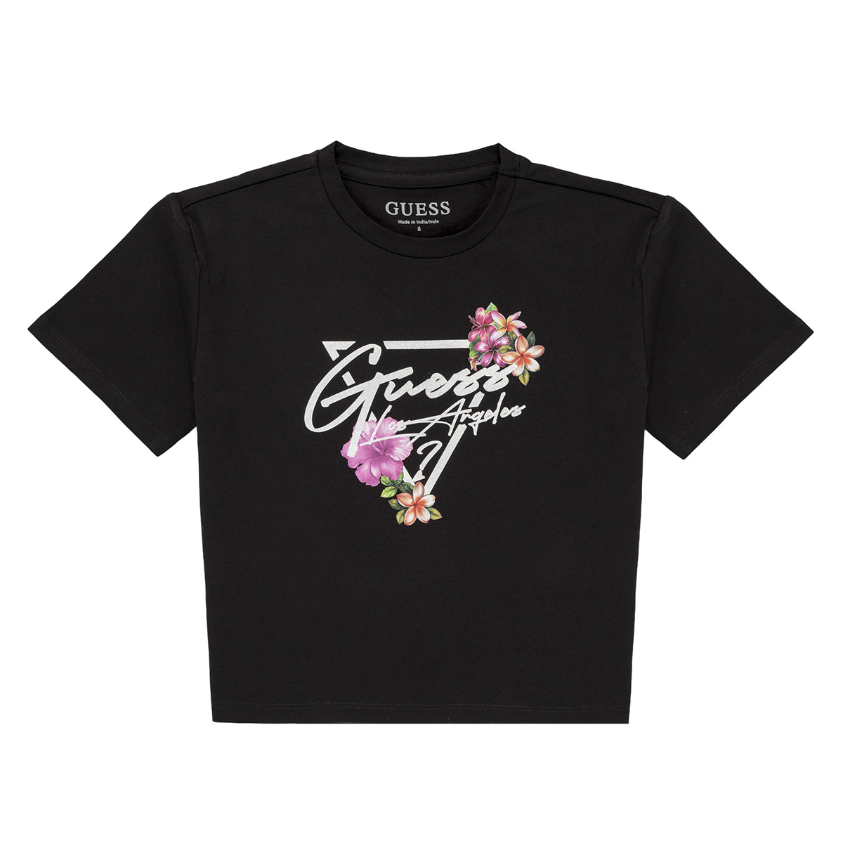 Guess - CROP SS T-SHIRT - Black