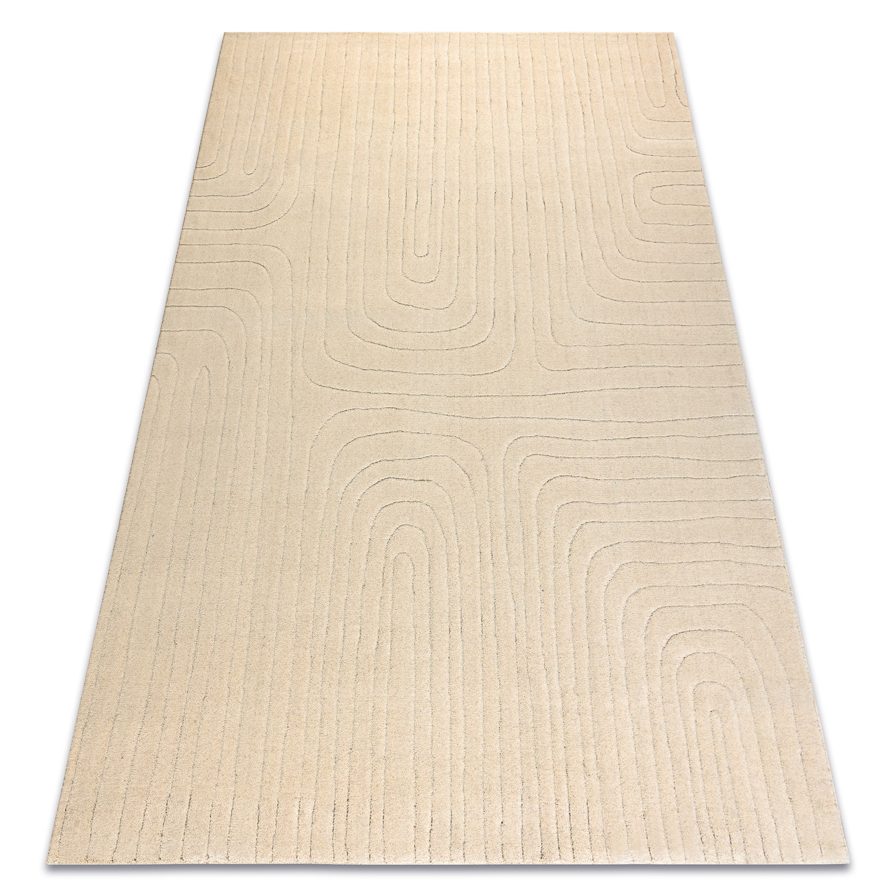 Dywan TEXTURA 488.05.LA100 wełniany OSTA - Linie, geometryczny 160x230 cm