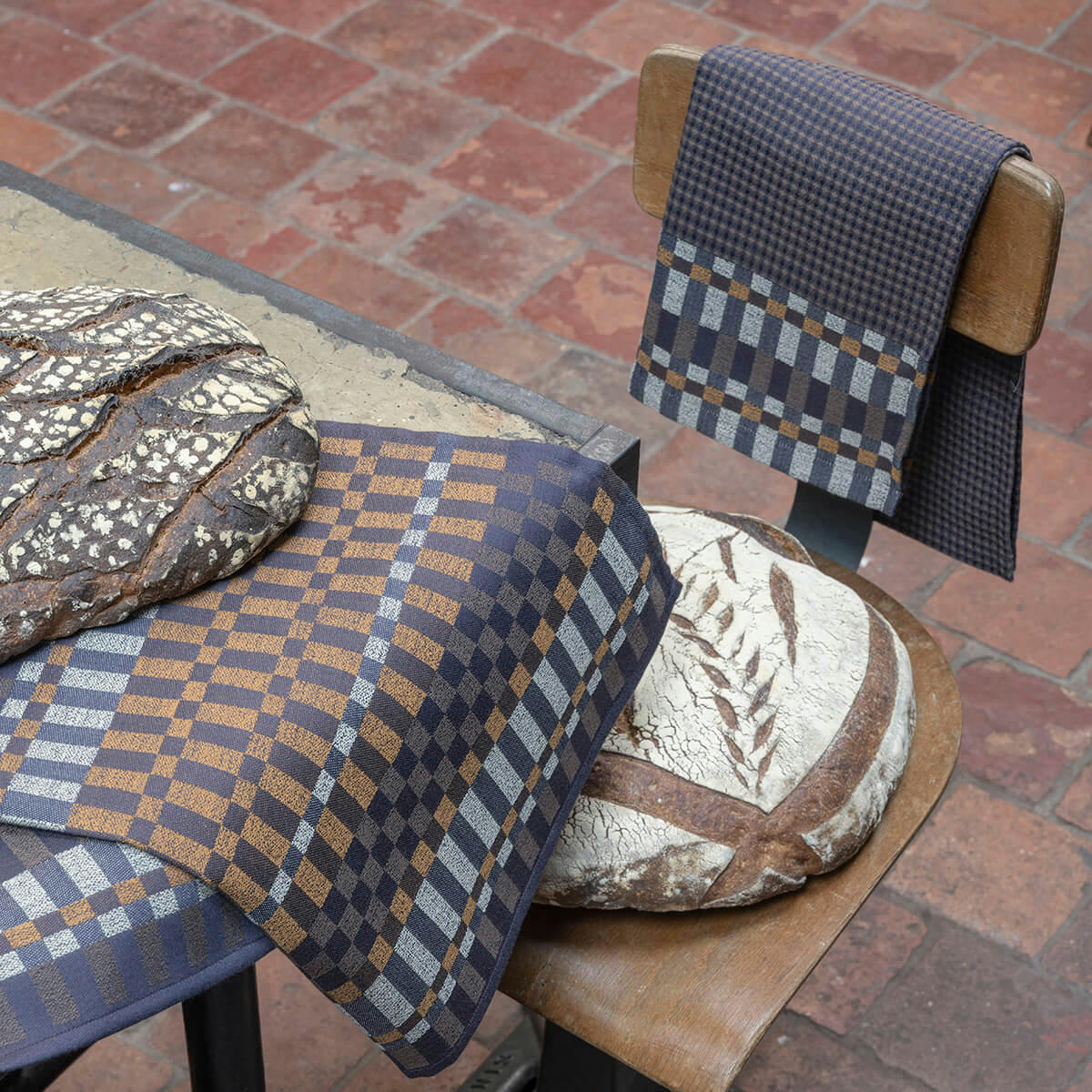 ORIGIN RYTHME - Essuie-mains en coton ecorce 54 x 38