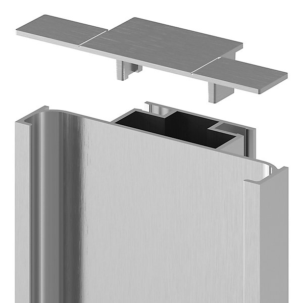 Embout de rail pour colonne acier brossé Caraway Innovo GoodHome vendu par 2