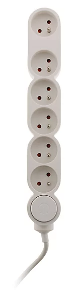 Bloc Home 6 prises 16A 2P T   parafoudre - Blanc - Zenitech