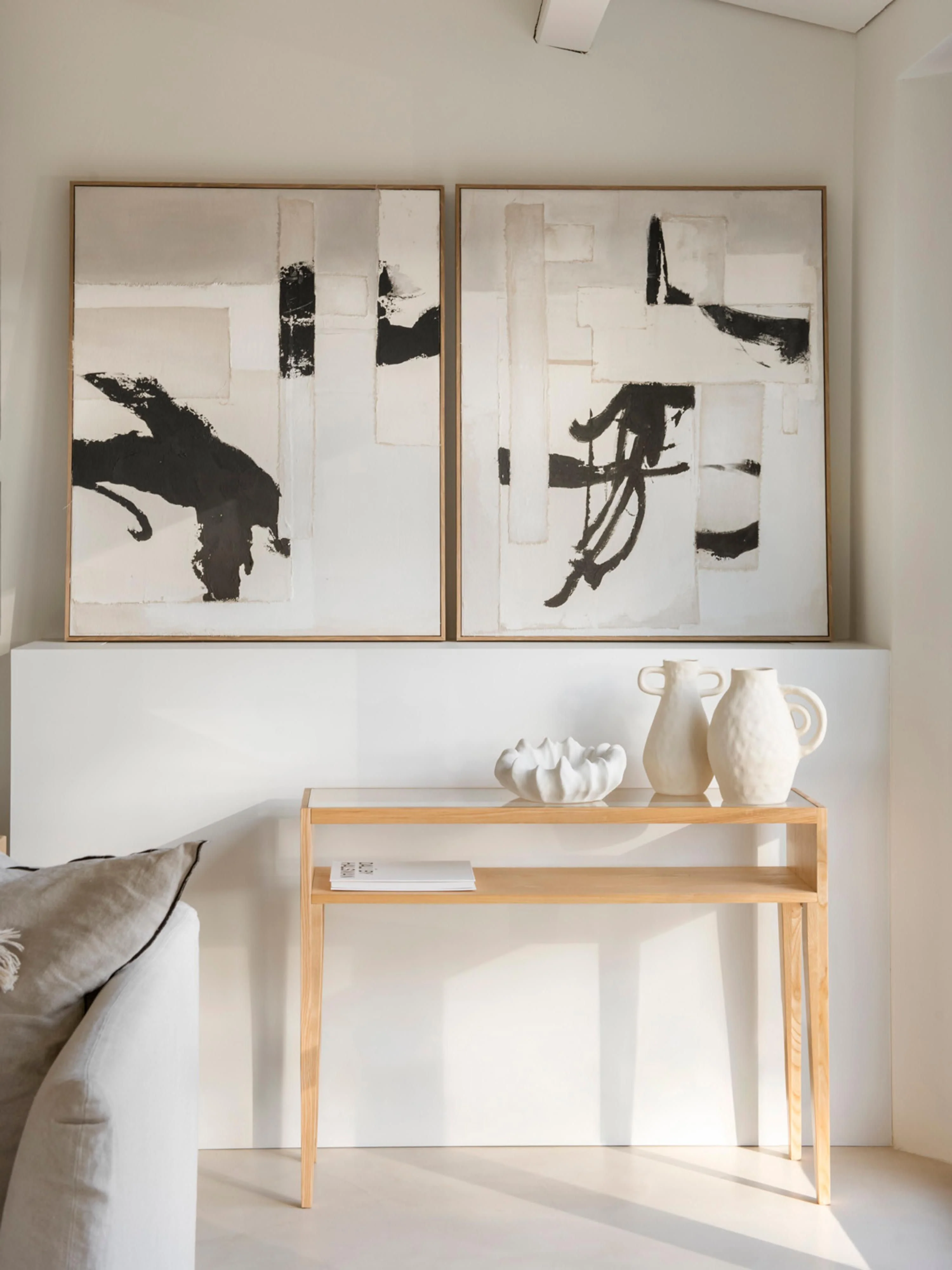 Handgefertigtes Leinwandbild Tokyo mit Holzrahmen