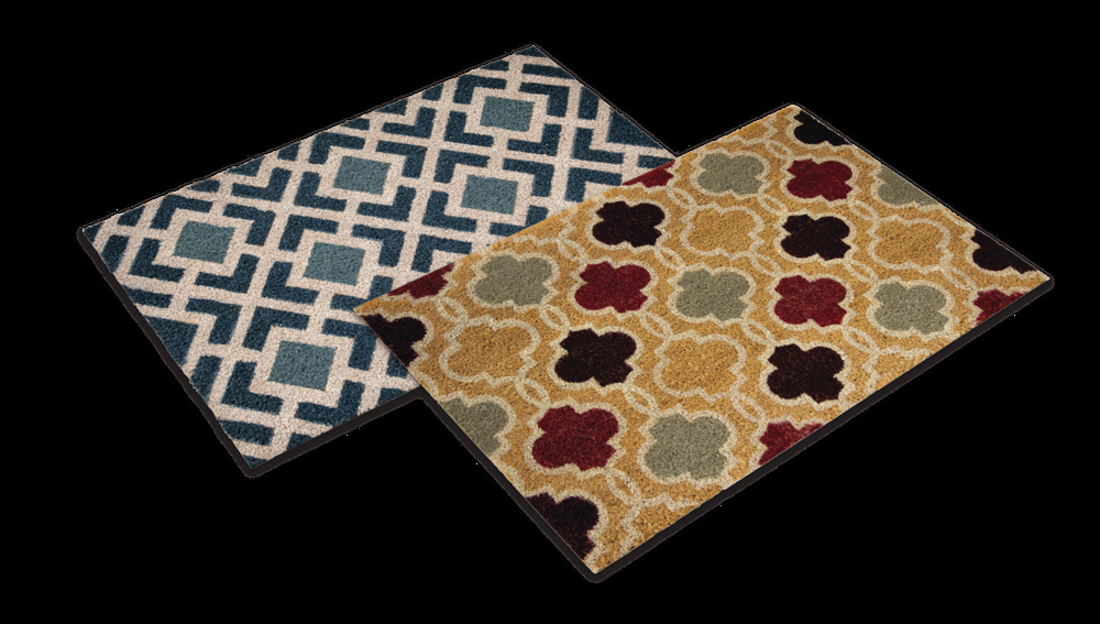 For Living Vinyl Backed Indoor/Outdoor Door Mat, Assorted Colours & Styles, 18-in x 30-in