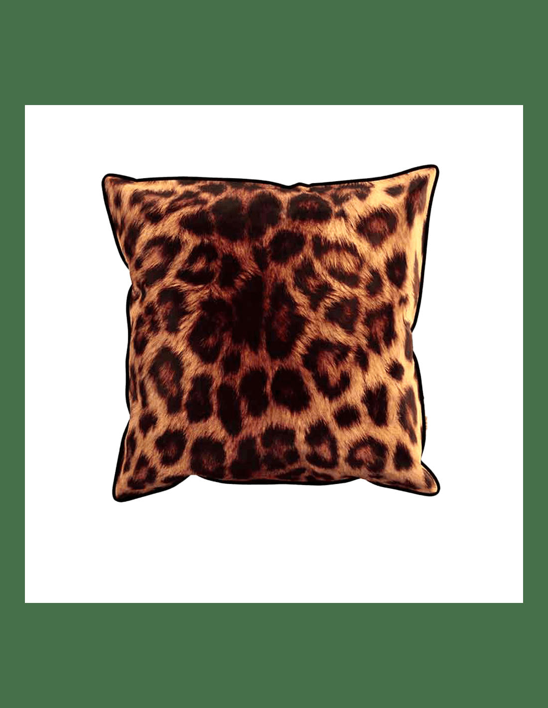 COUSSIN DÉCO - LEOPARD - Coussin garni en velours imprimé 45x45