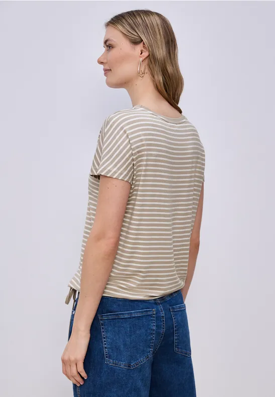 Dropped Shoulder Shirt mit Streifen