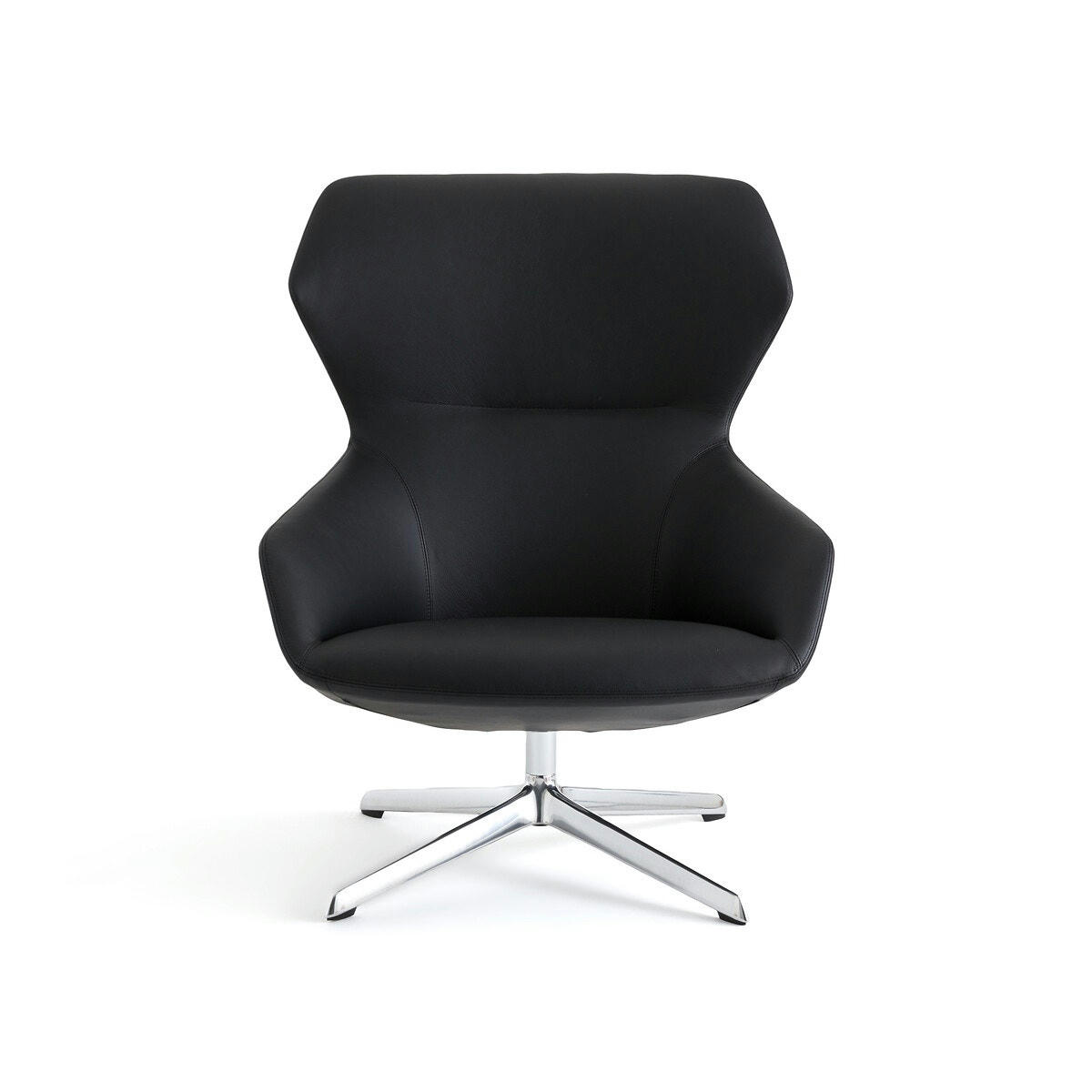 Fauteuil relax pivotant en cuir, Archie