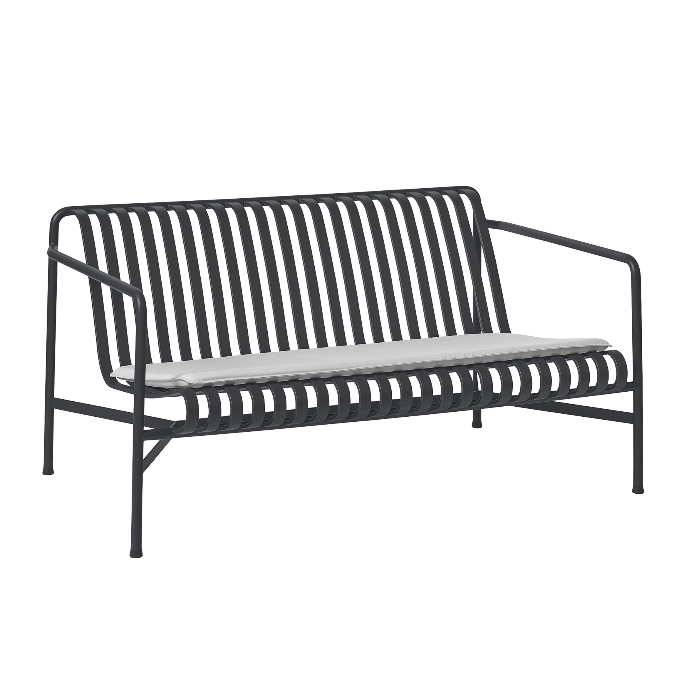 HAY Palissade Seat Kussen voor Lounge 2,5-zitsbank Low - Lichtgrijs