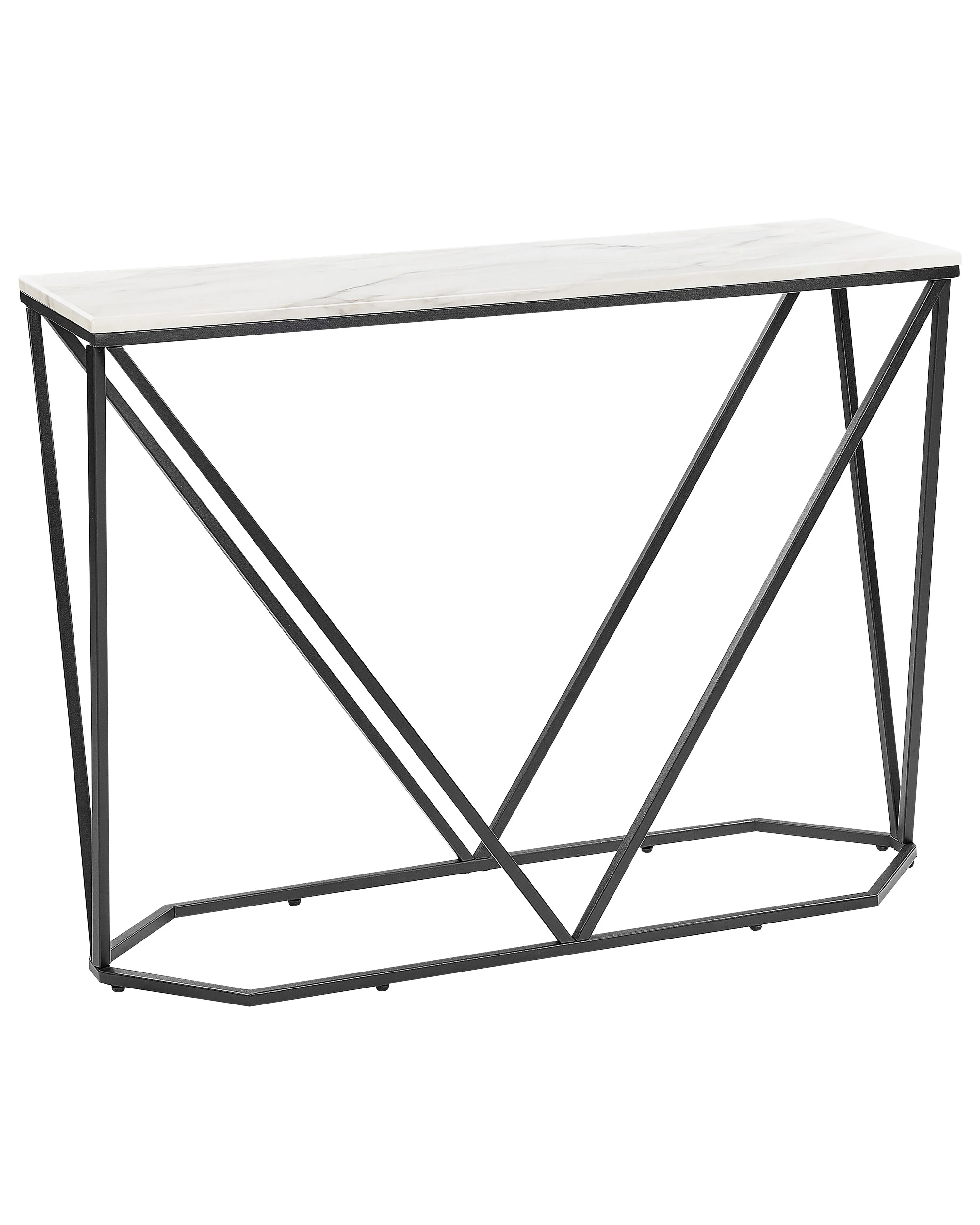 Console Table HAZEN Marble/ Black