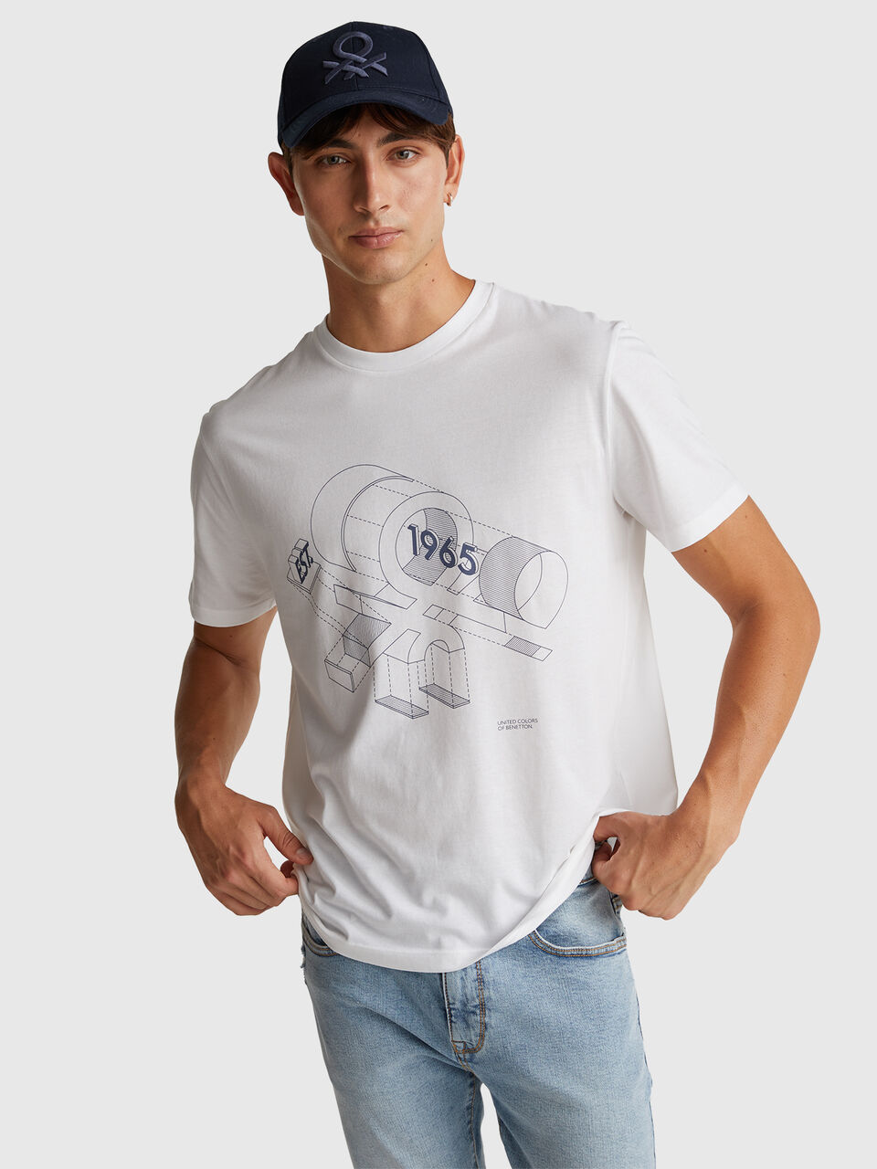T-shirt in cotton with logo