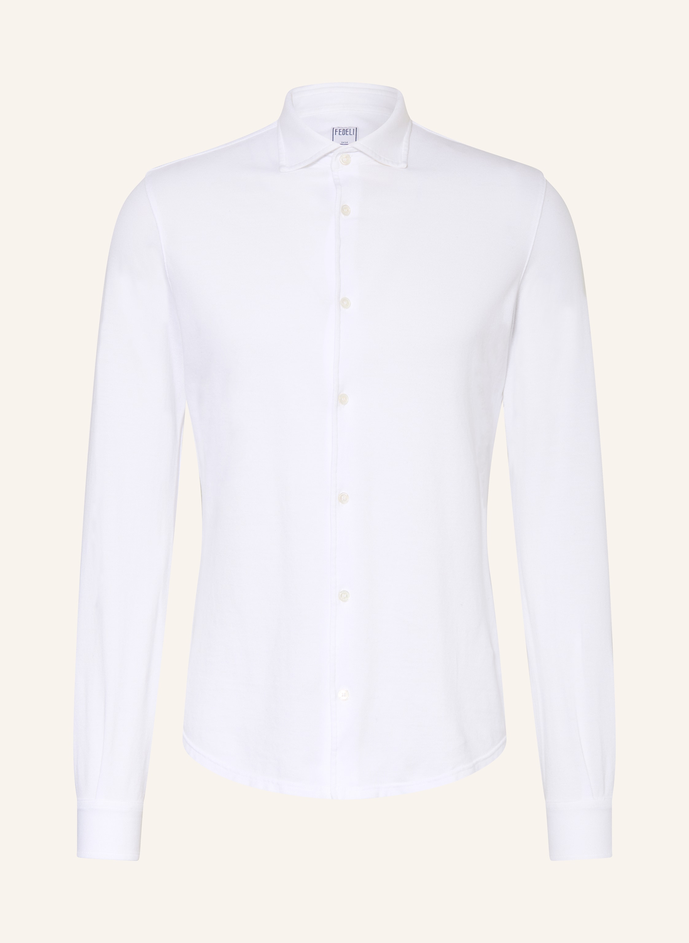 FEDELI Piqué-Hemd STELVE Slim Fit