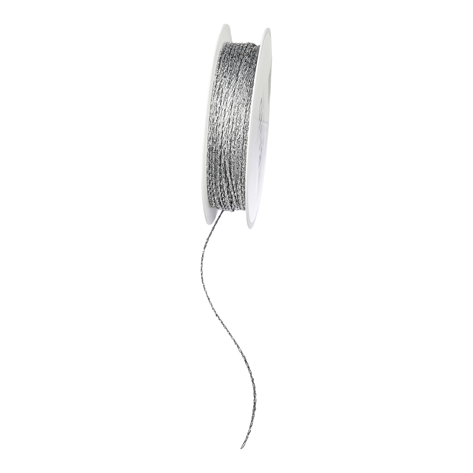 Kordel Glitzer Silber,L 5.000 x B 1 mm