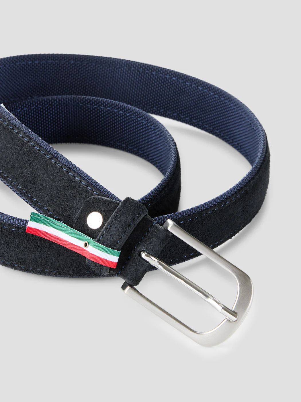 Ceinture en cuir et tissu