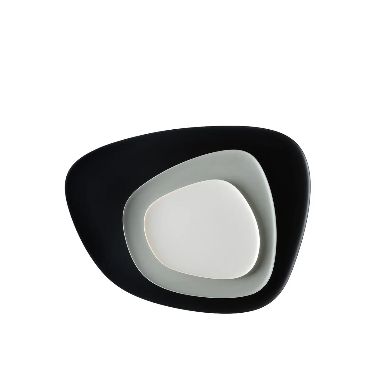 Kartell - Namasté Tablett, schwarz / grau / taupe
