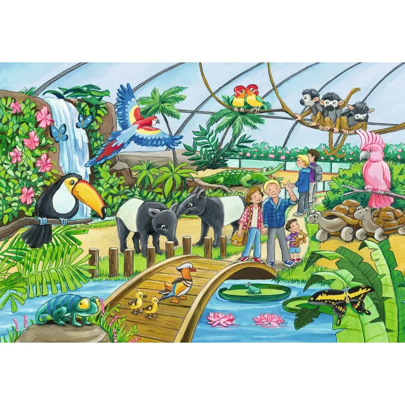 Puzzle 2er-Set Willkommen im Zoo