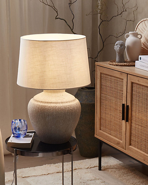 Lampe à poser CAINE Céramique Beige clair