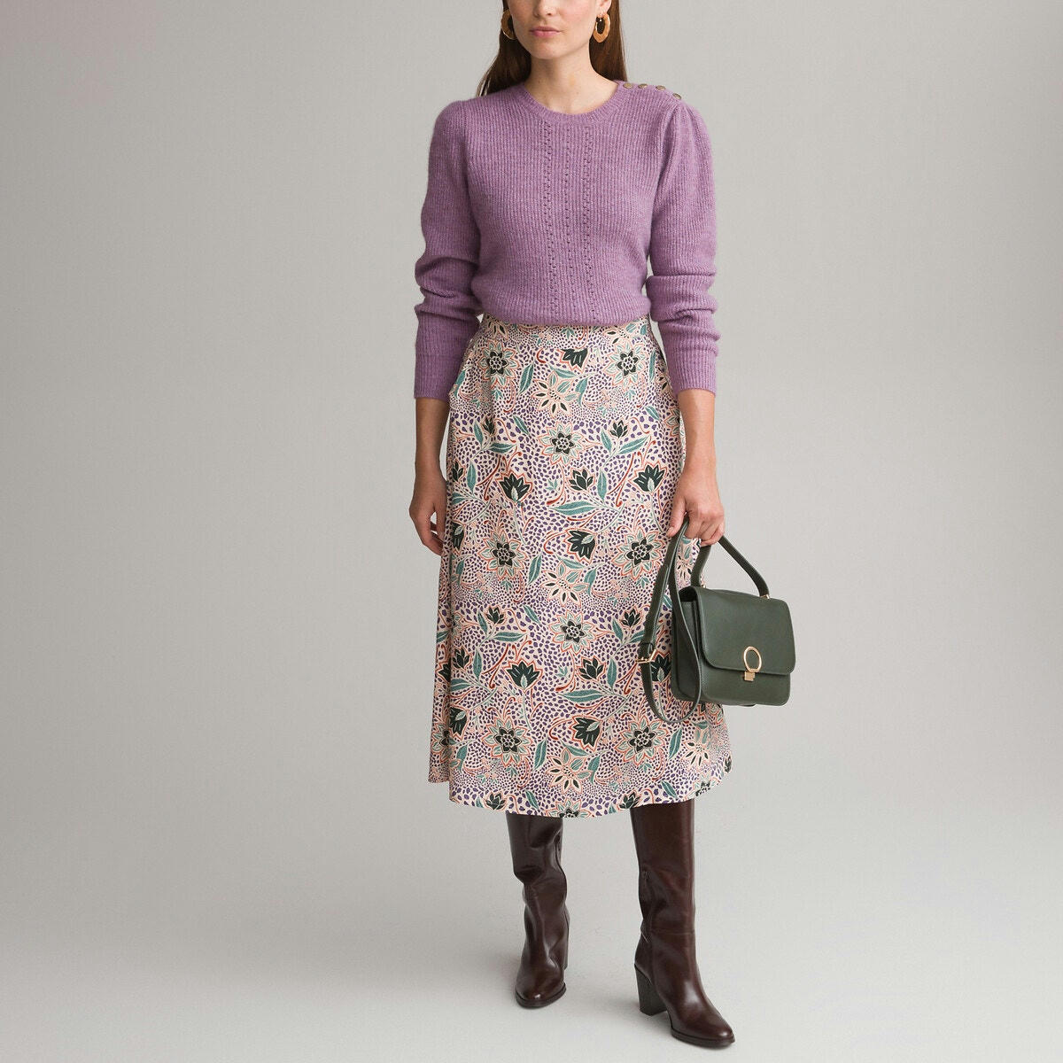 Pull col rond en grosse maille