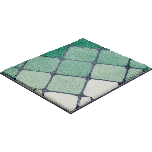 Badematte »Shanga«, BxL: 50 x 60 cm, grün, aus 100% Polyacryl